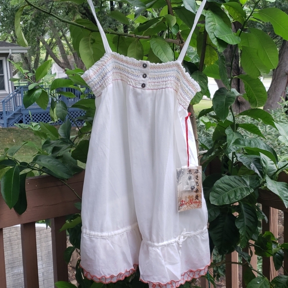 Da-Nang Tops - Da-Nang S White Silk Blend Tank